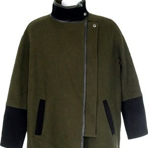 Madewell City Grid Coat Style# B1962 New Green